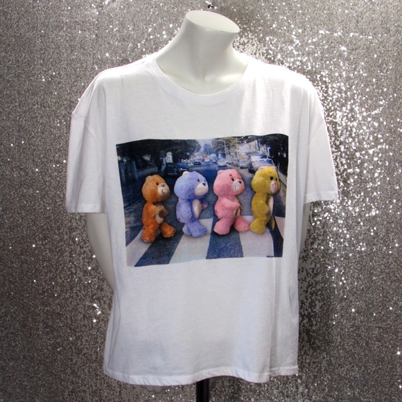 Care Bears Beatles Graphic Tee Shirt 